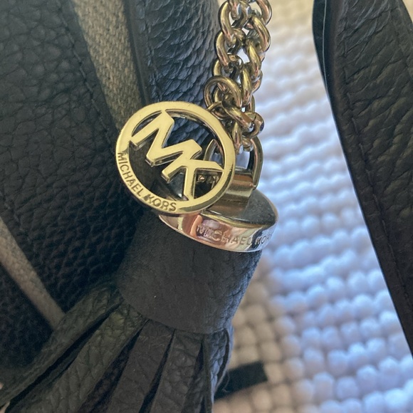 MICHAEL Michael Kors Striped Leather and Denim Crossbody - Picture 4 of 8